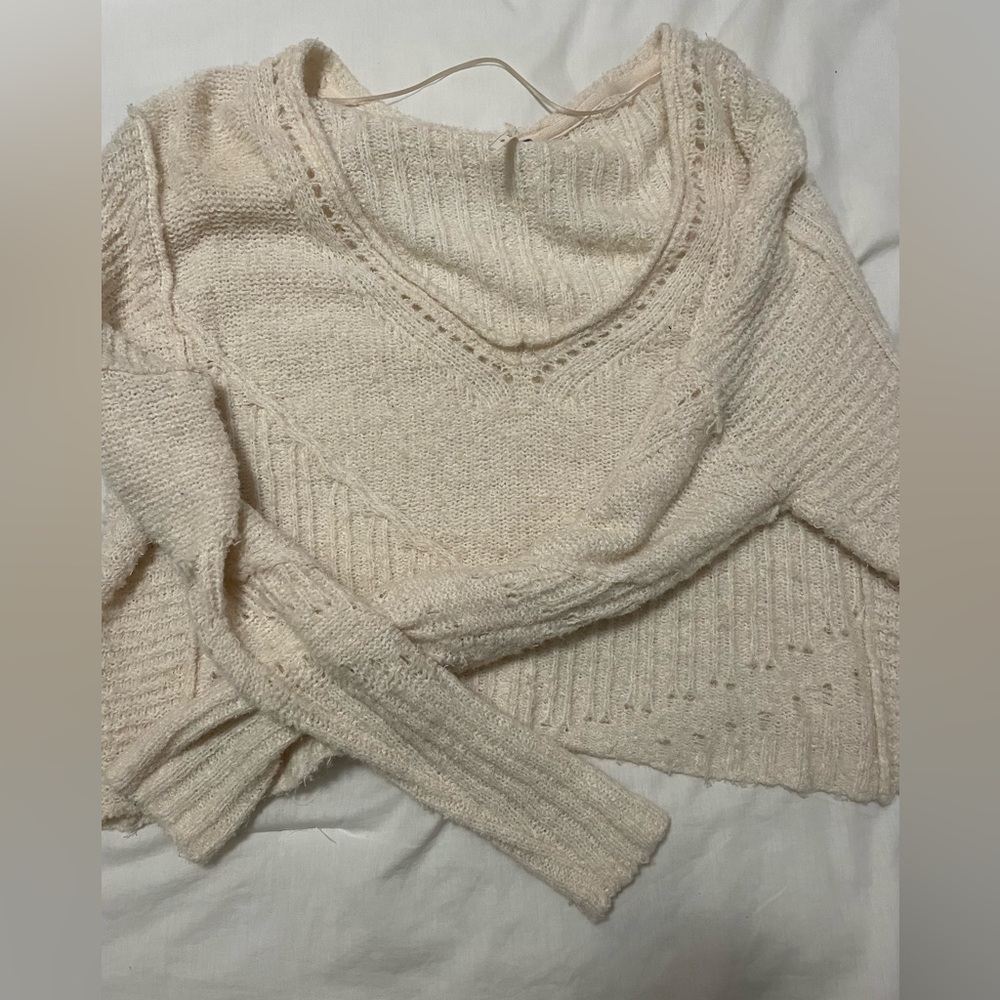 Free People Cropped Sweater | Size S